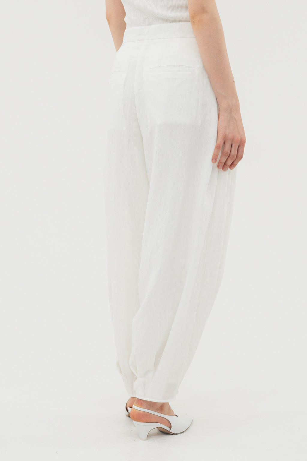 Balloon Tuck Easy Pants / Black
