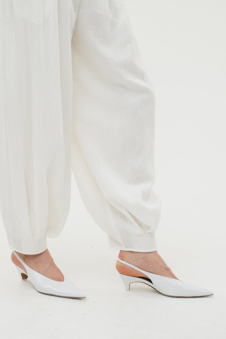 Balloon Tuck Easy Pants / Black