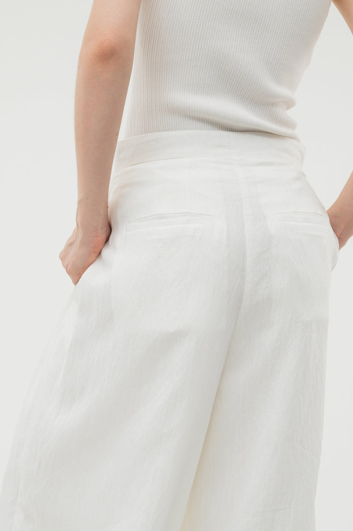 Balloon Tuck Easy Pants / Black