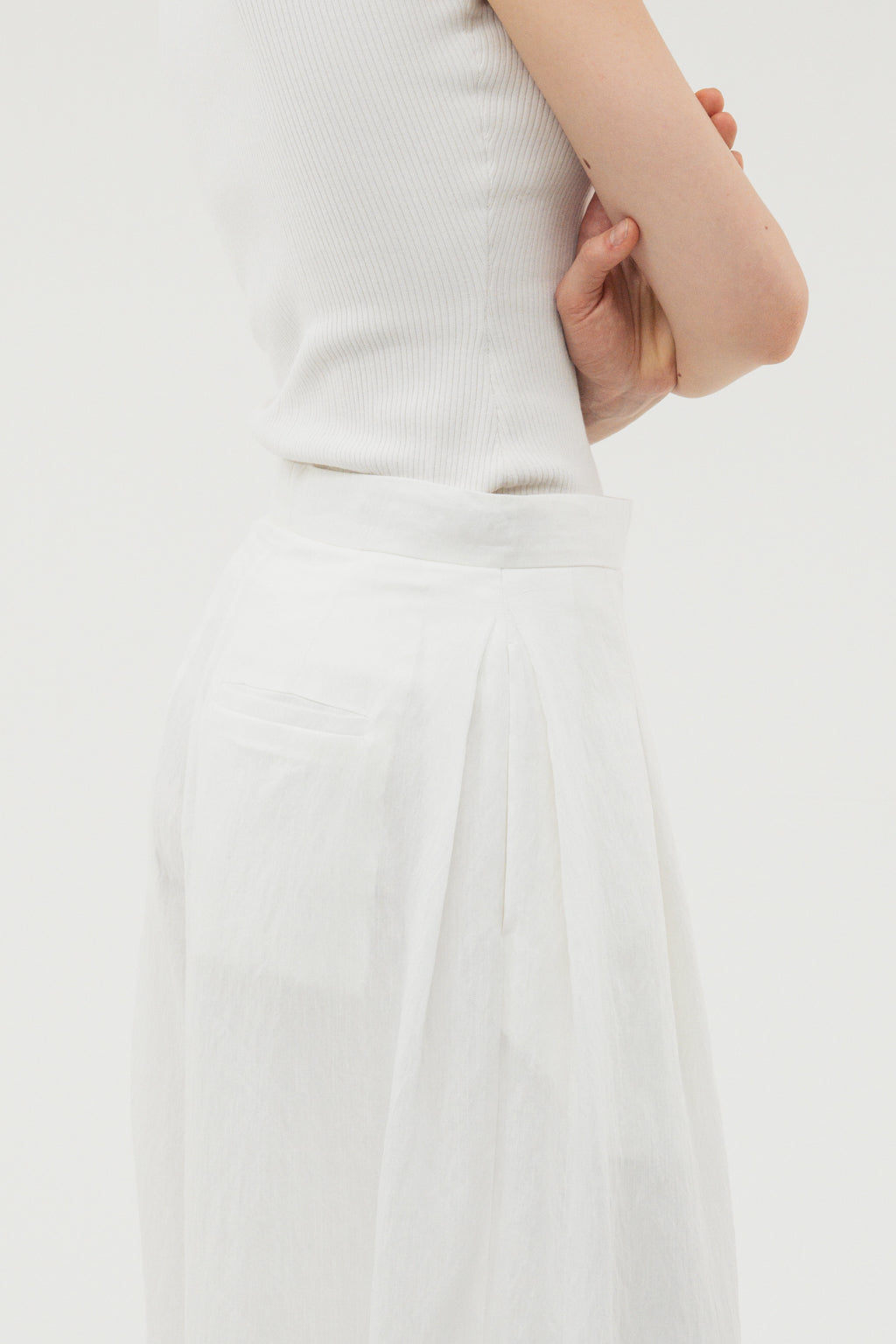 Balloon Tuck Easy Pants / Black