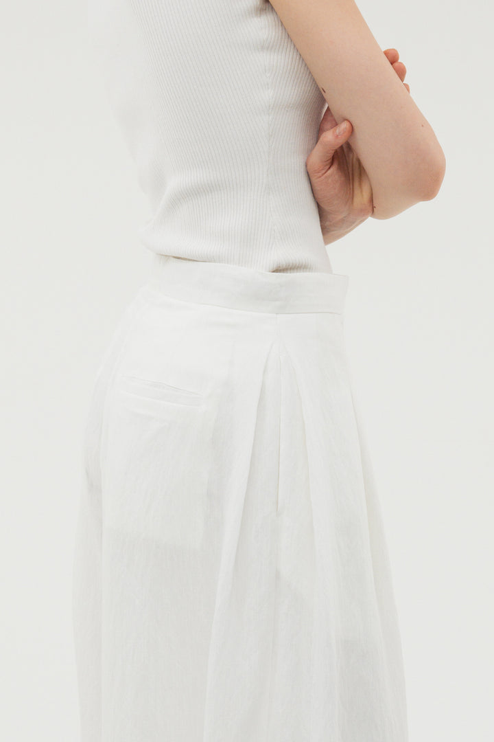 Balloon Tuck Easy Pants / Black