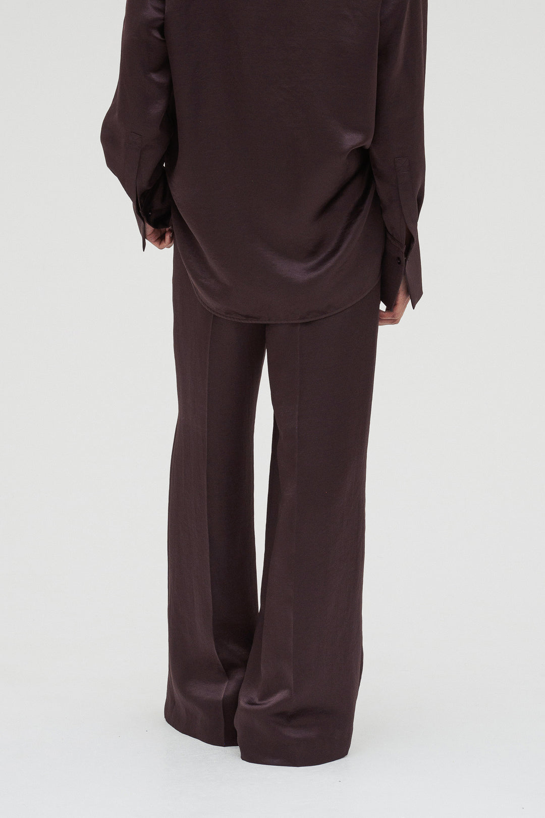 Vintage Satin Pants / Burgundy