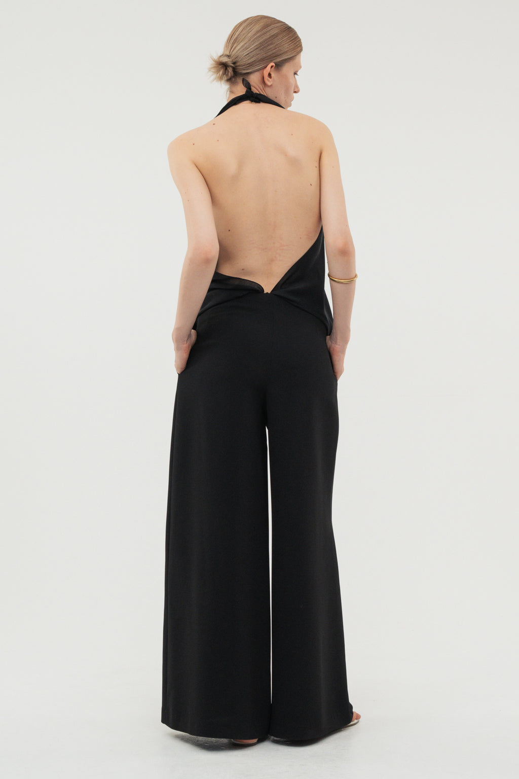 Flare Wide Trousers / White