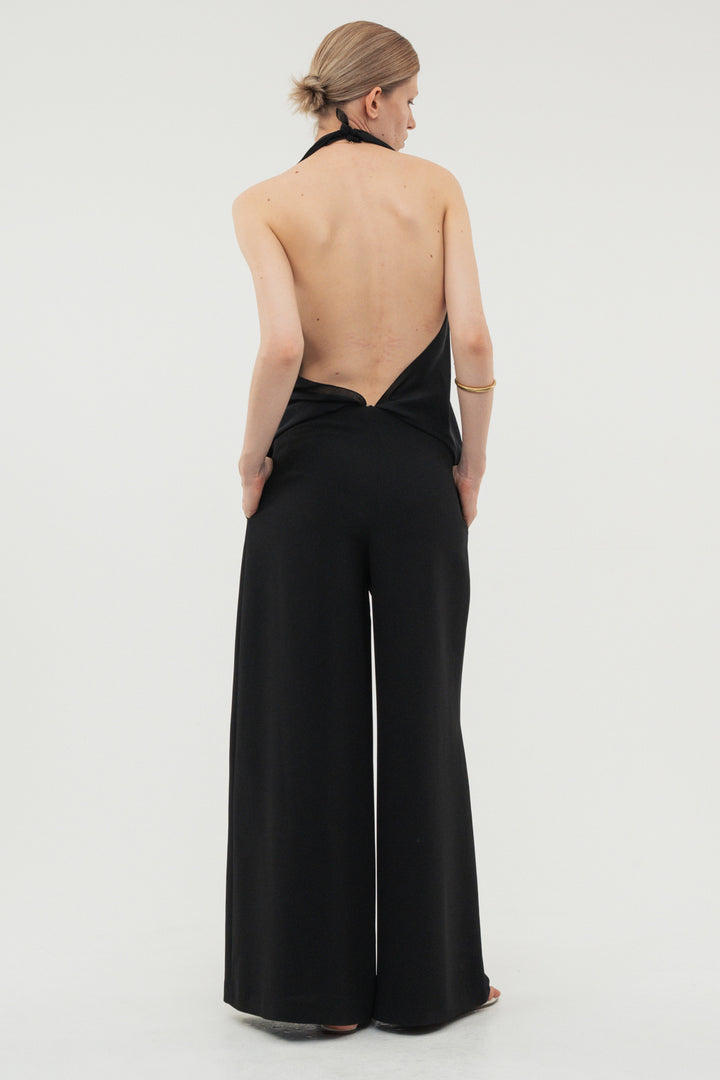 Flare Wide Trousers / White