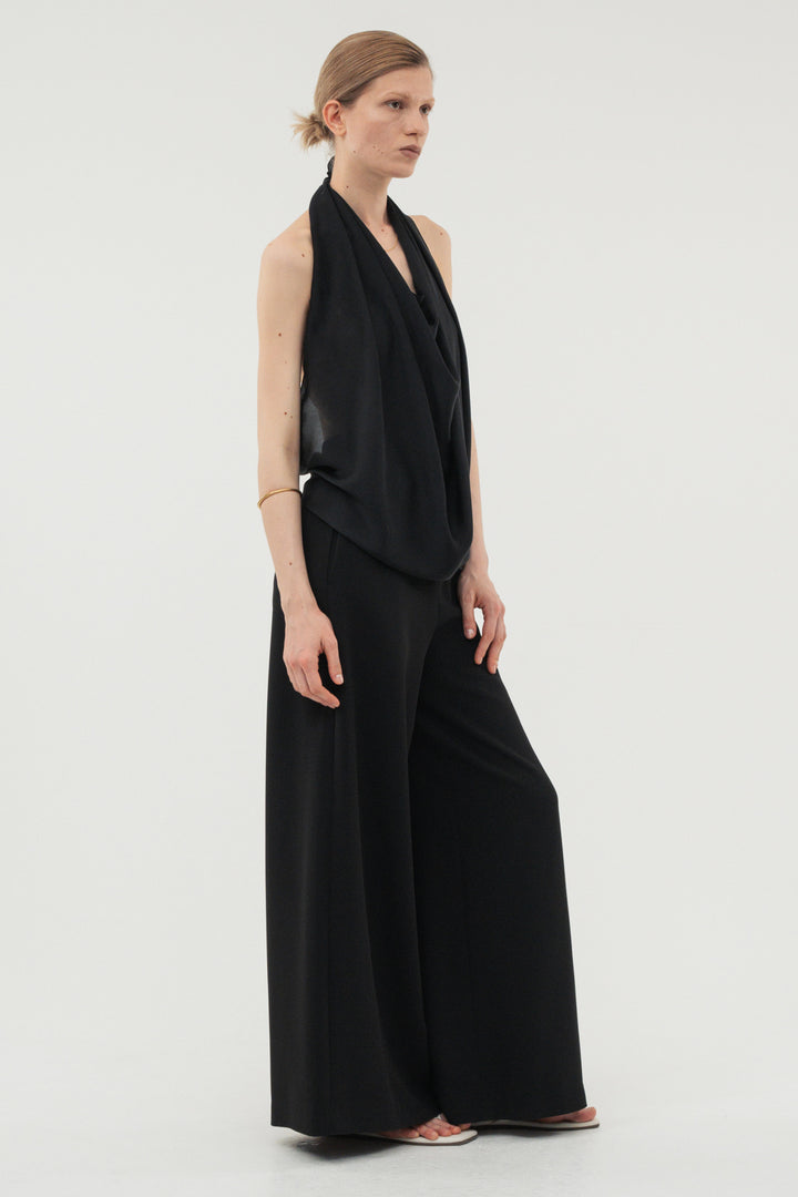 Flare Wide Trousers / White