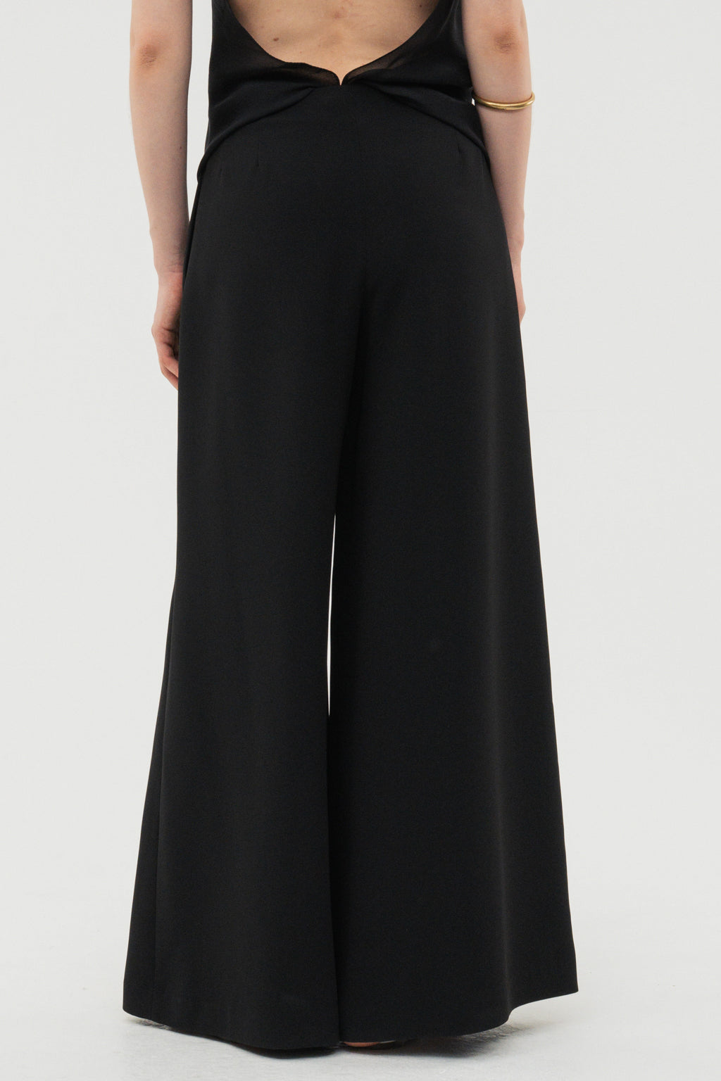 Flare Wide Trousers / White