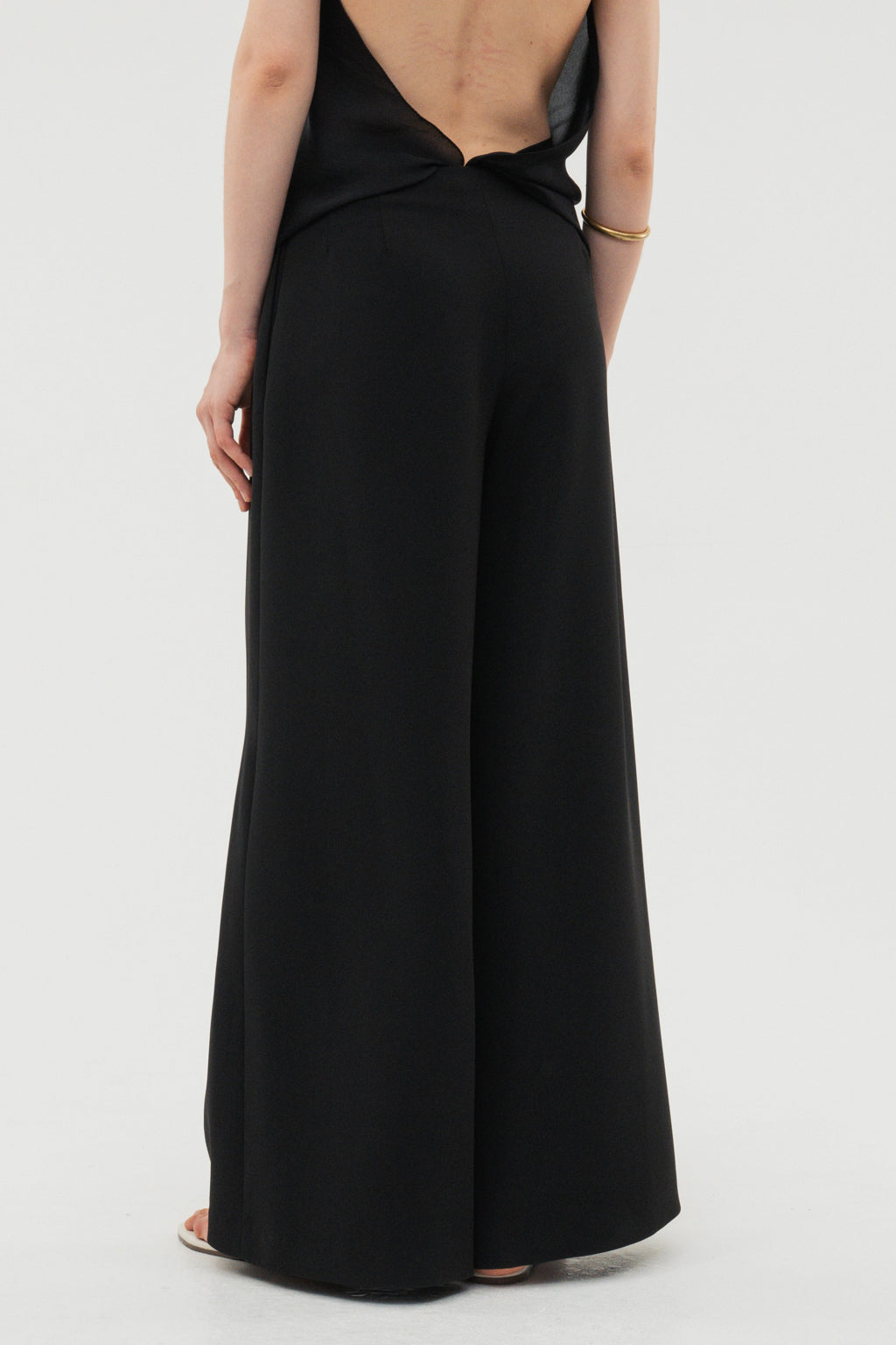 Flare Wide Trousers / White