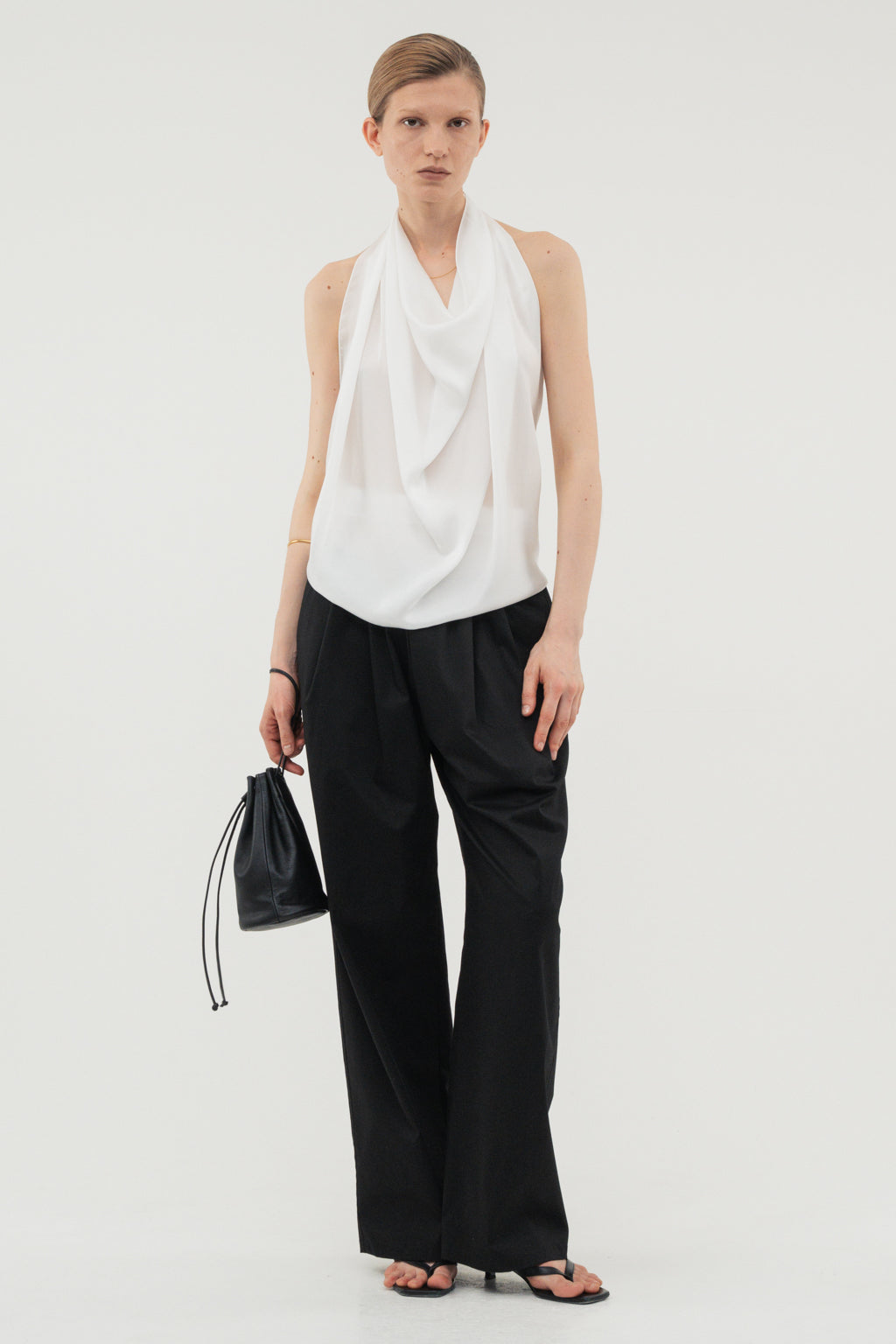 【coming soon】Silk Scarf / White