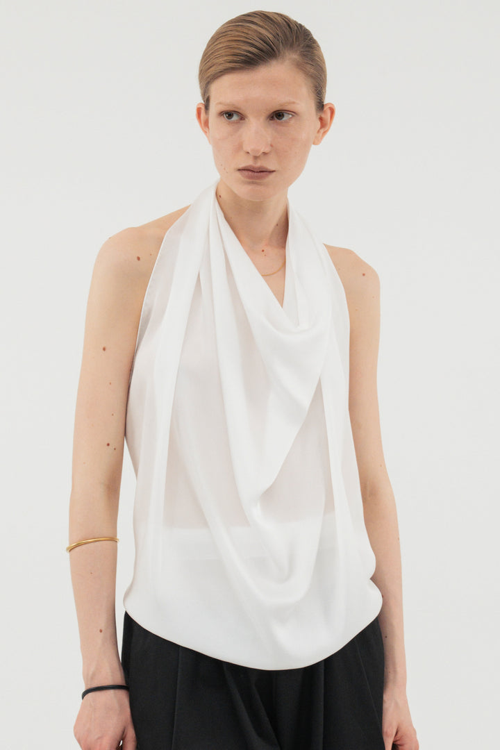 【coming soon】Silk Scarf / White