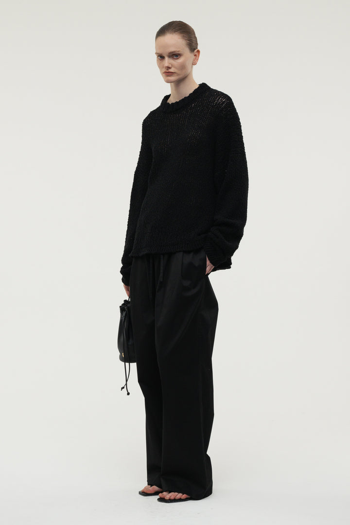 【coming soon】Drawcord Pants / Black