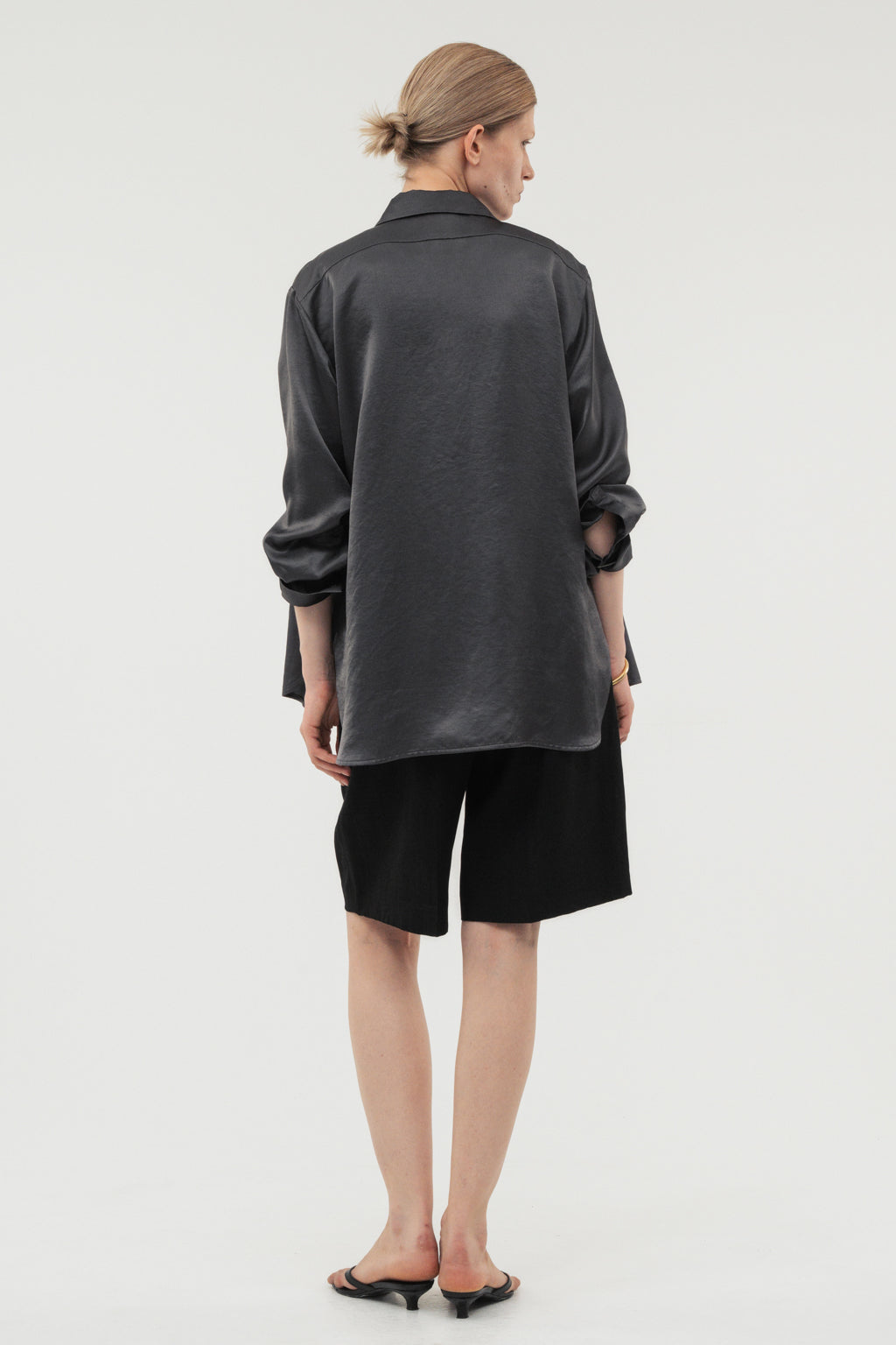 Vintage Satin Shirts / Grey