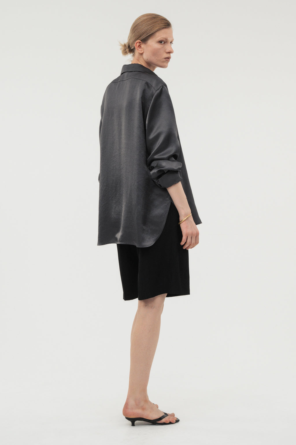 Vintage Satin Shirts / Grey