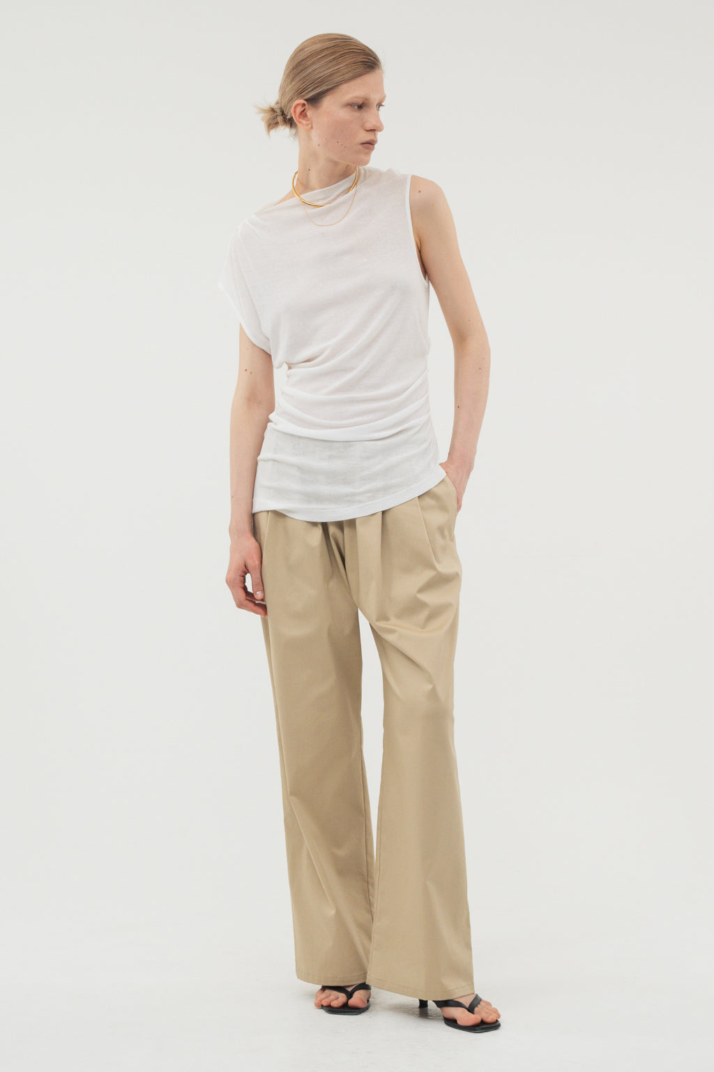 【coming soon】Drawcord Pants / Black