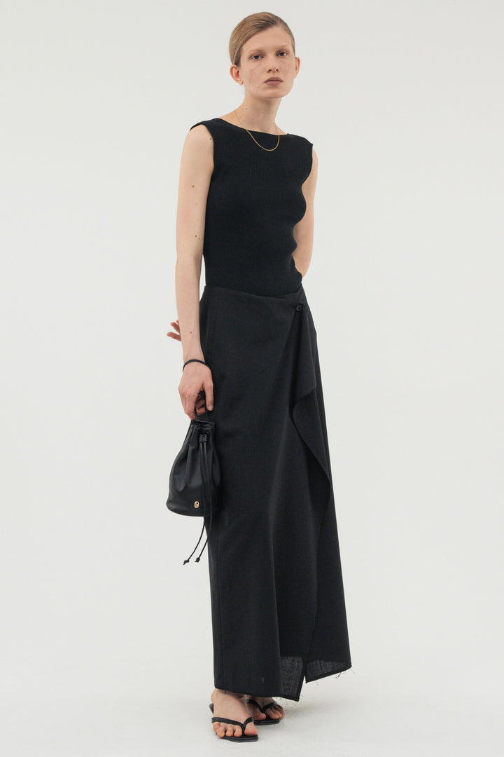 【coming soon】Fluid Wrap Skirt