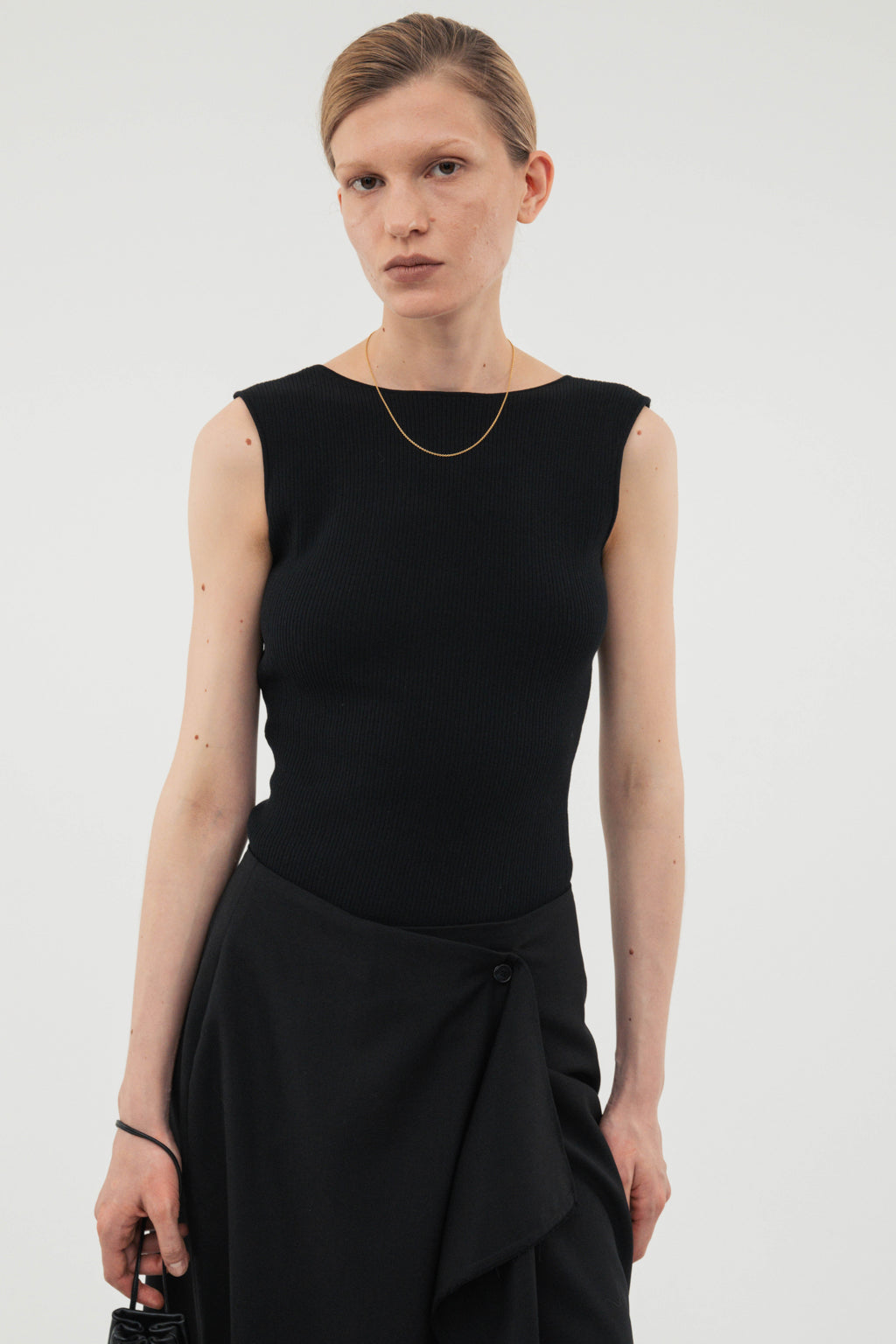 Modern Rib Tank Top / White