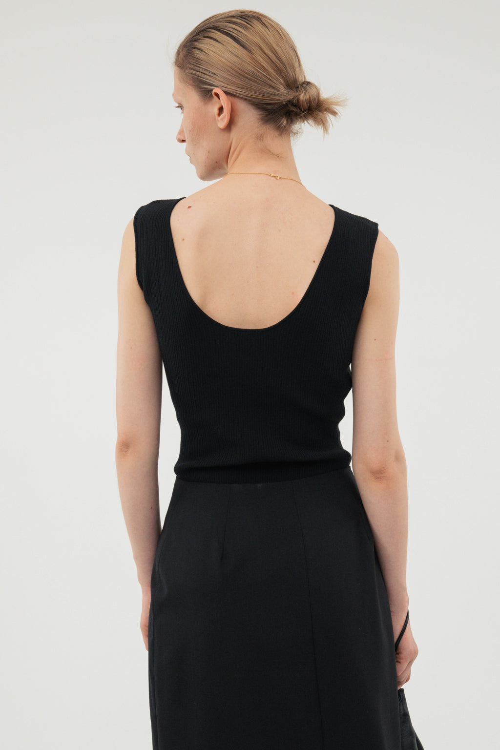 Modern Rib Tank Top / White