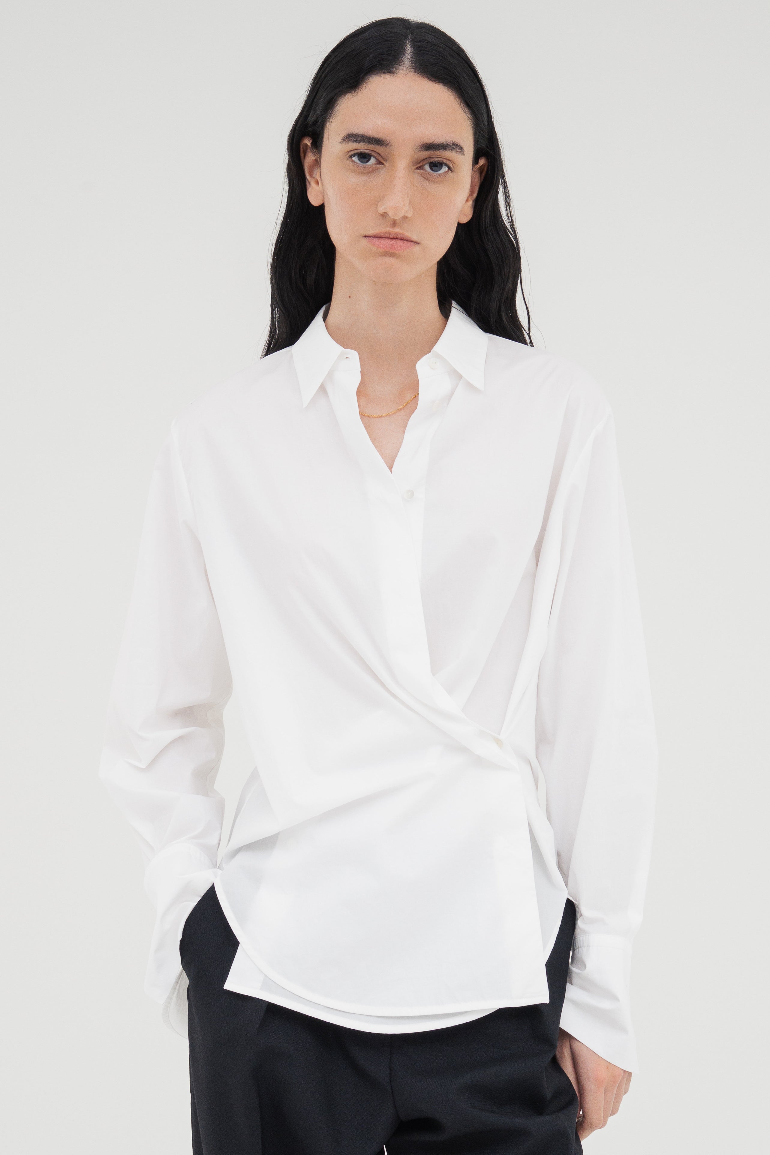 【新品】imperf Vintage Satin Shirt Ecru 新品】imperf Vintage Satin Shirt Ecru