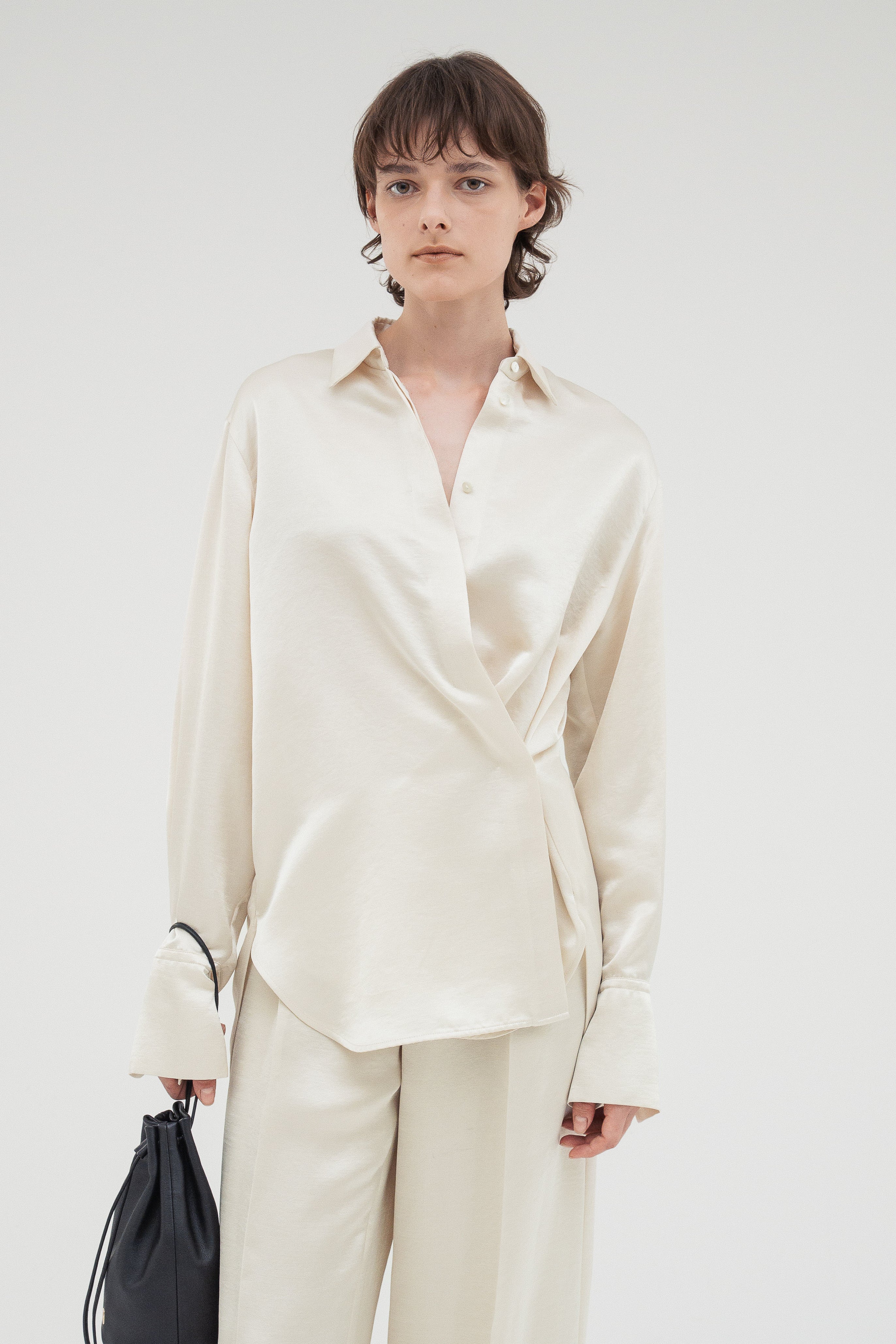 【新品】imperf Vintage Satin Shirt Ecru Vintage Satin Shirt / Ecru – (im)perf.