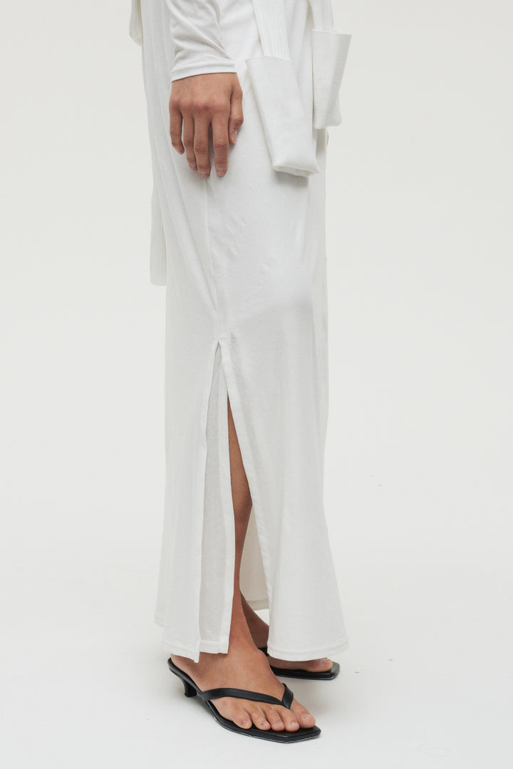 Minimal Henley Dress / Black