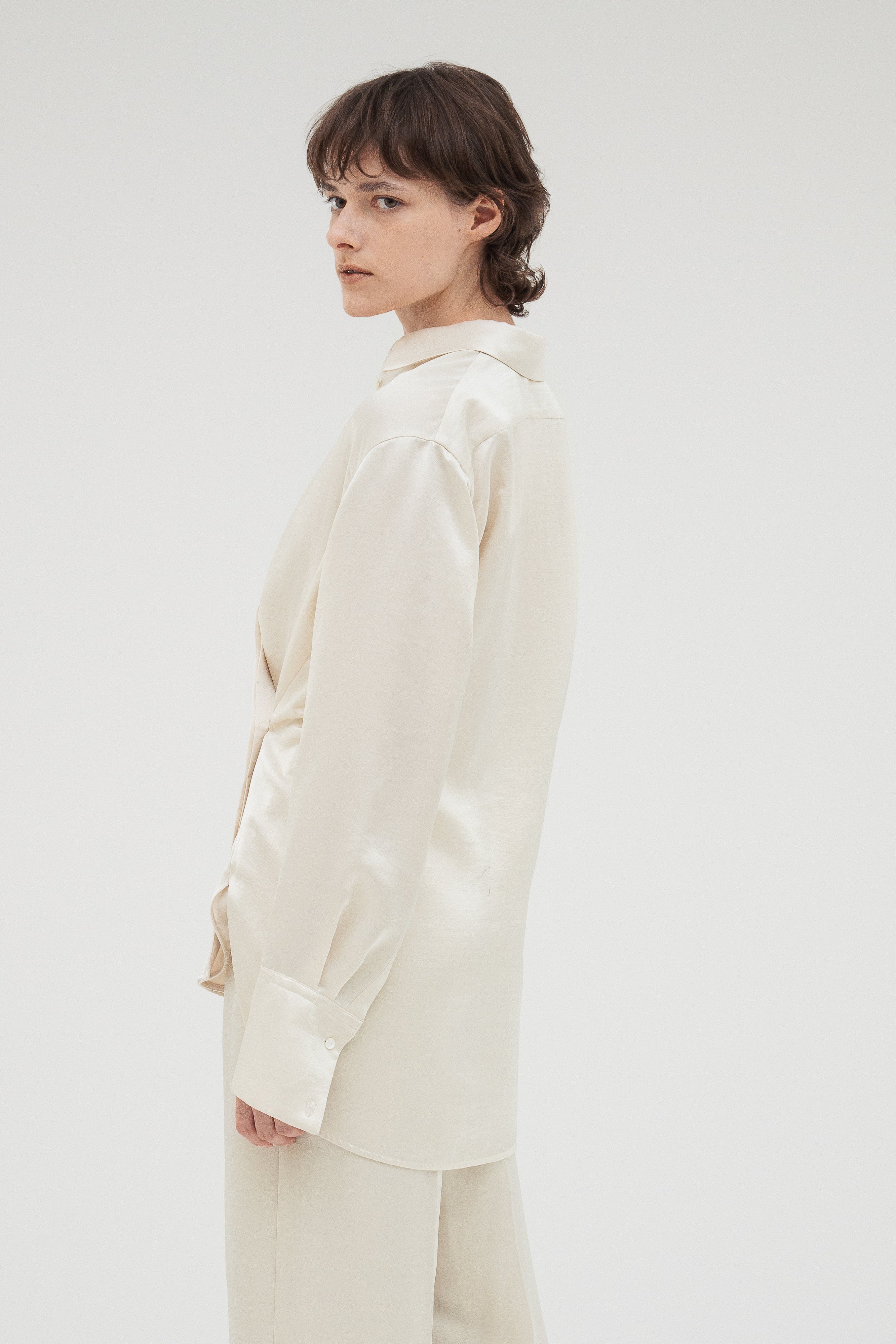 【新品】imperf Vintage Satin Shirt Ecru Vintage Satin Shirt / Ecru – (im)perf.