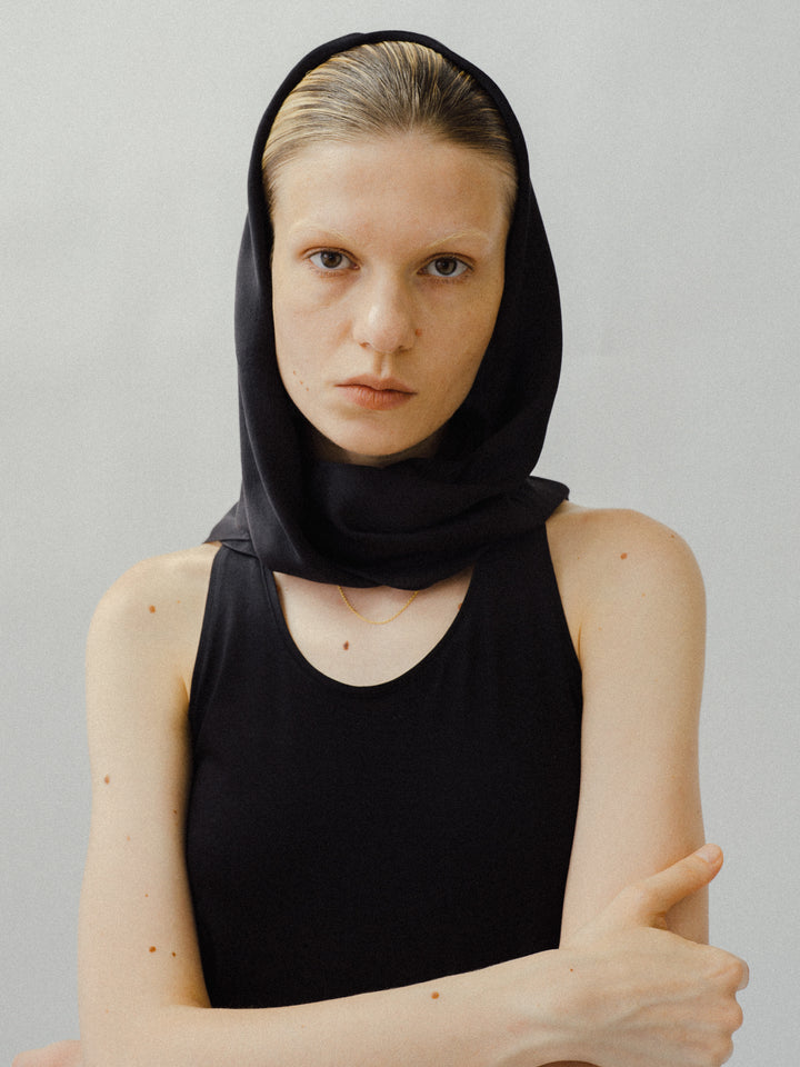 Silk Scarf / White