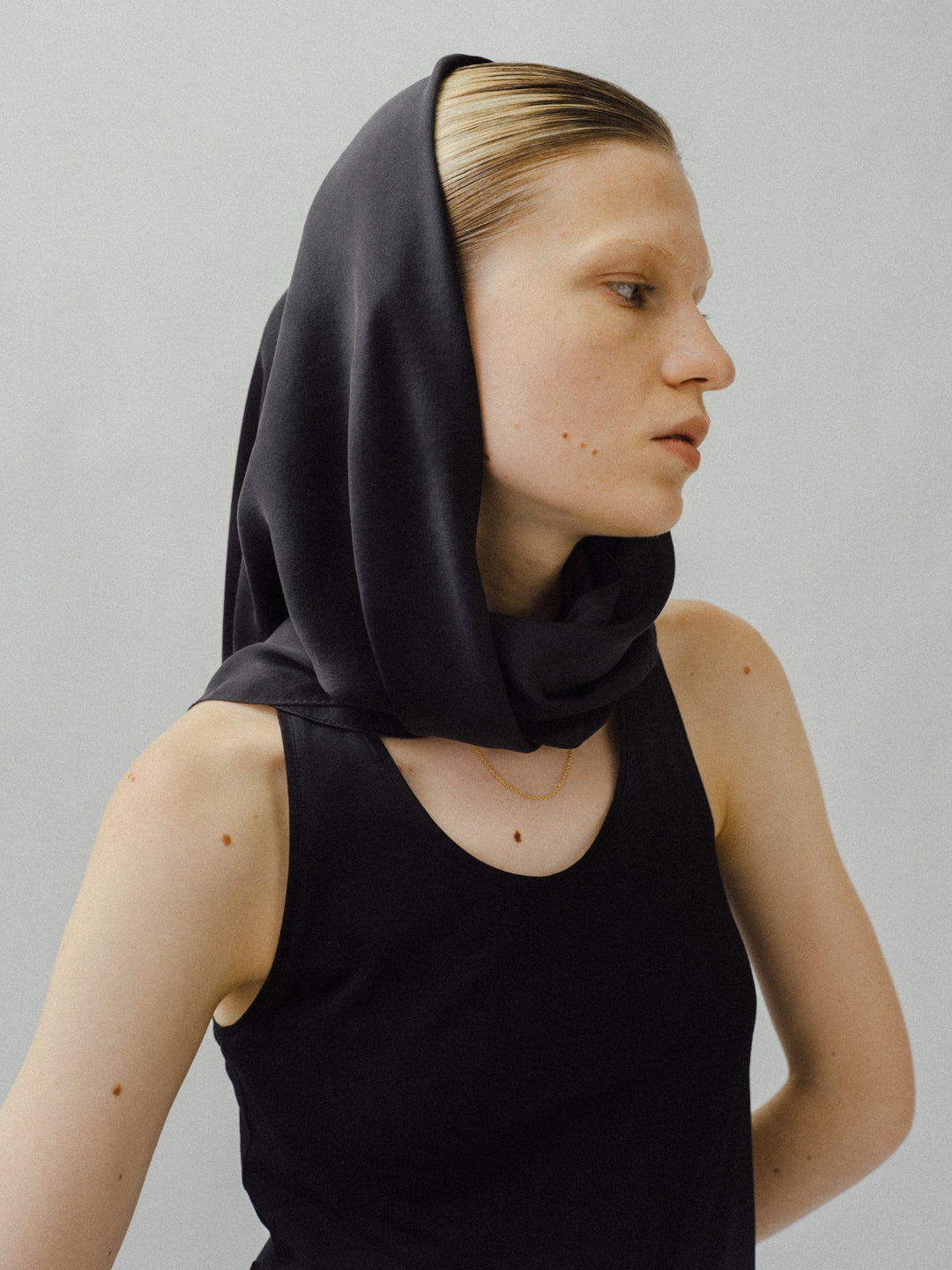 Silk Scarf / White