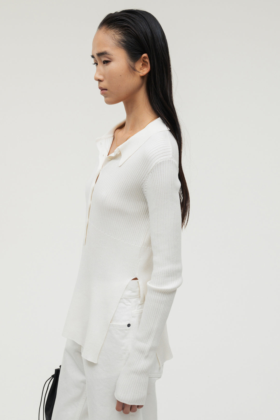 Silk Polo Knit / Camel