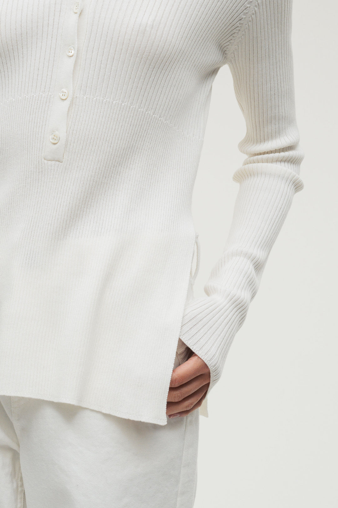 Silk Polo Knit / Camel