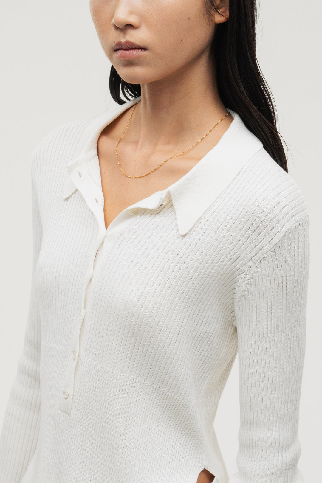Silk Polo Knit / Camel