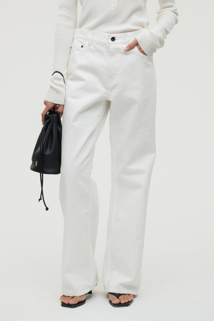 Clean Denim / White