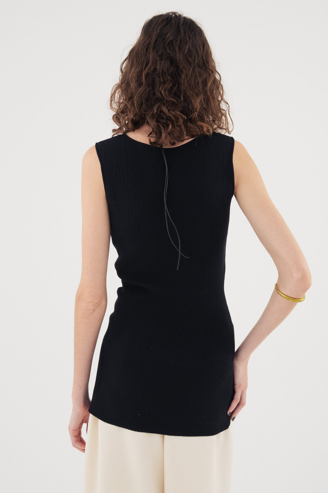 Modern Rib Tank Top / White