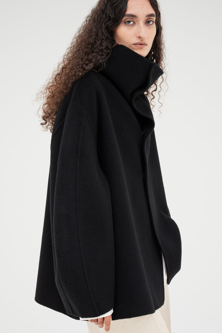 Cashmere Double-Faced Short Coat