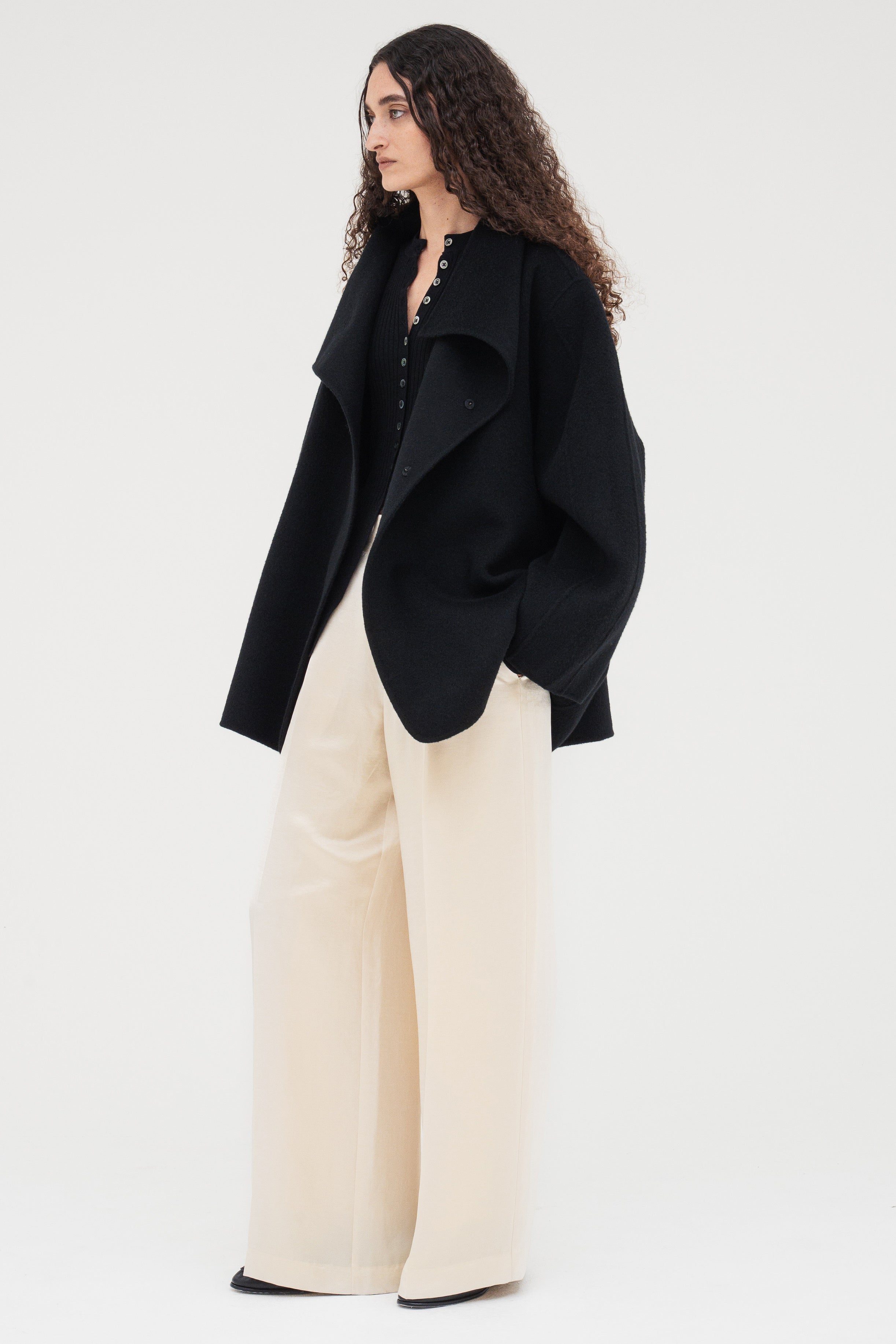 imperf　Cashmere Double-Faced Short Coat Cashmere Double-Faced Short Coat – (im)perf.