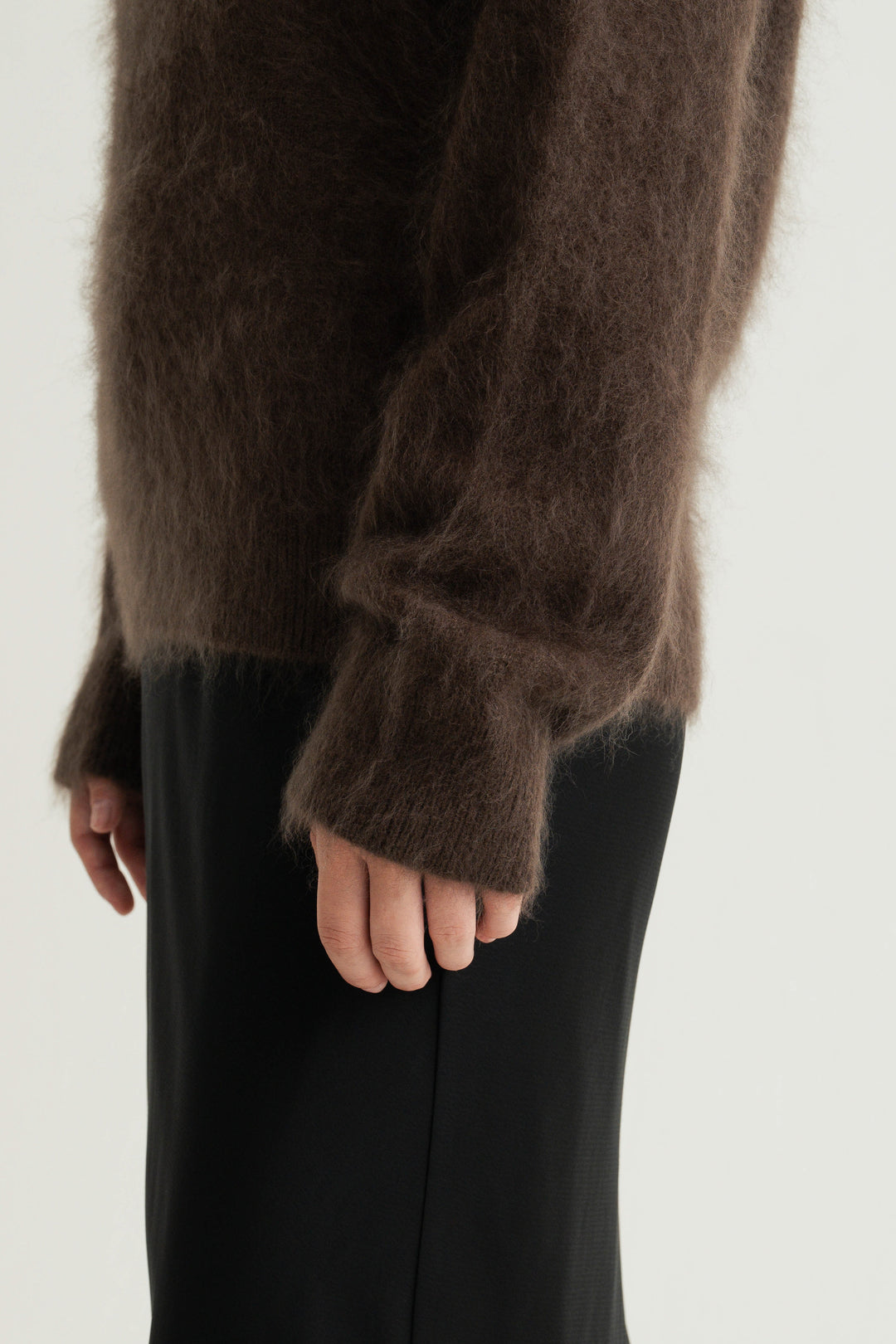 Cashmere Silk Wool V/N Knit / Grey