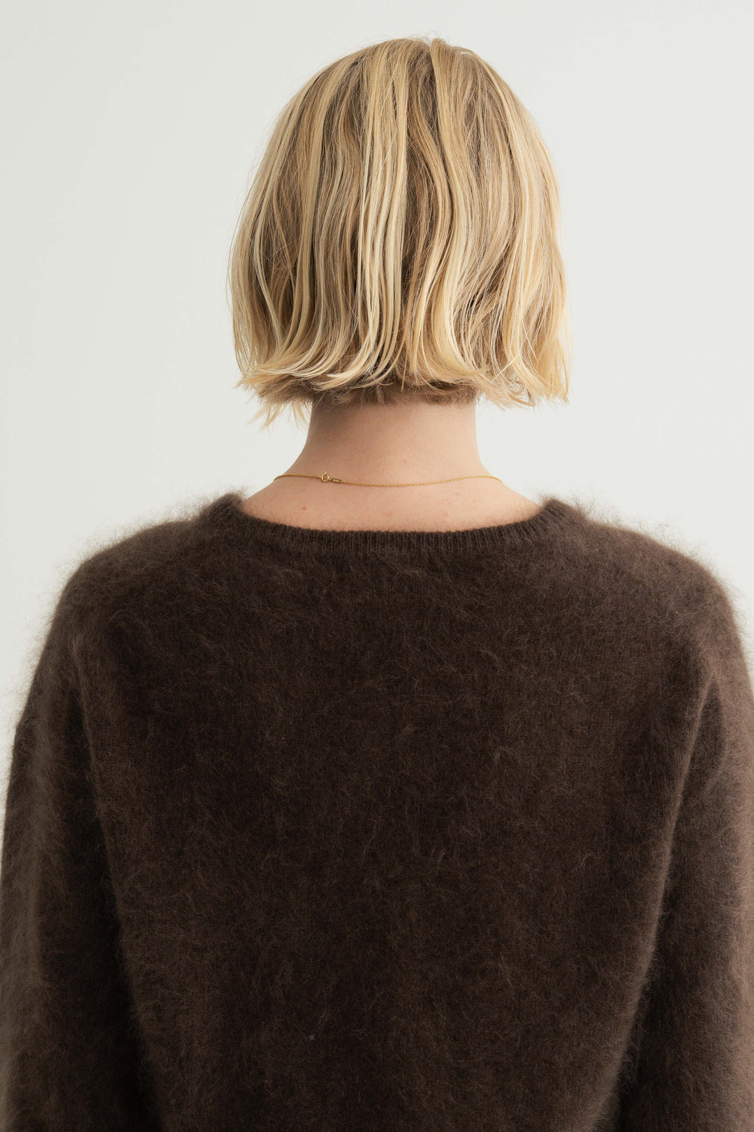 Cashmere Silk Wool V/N Knit / Grey