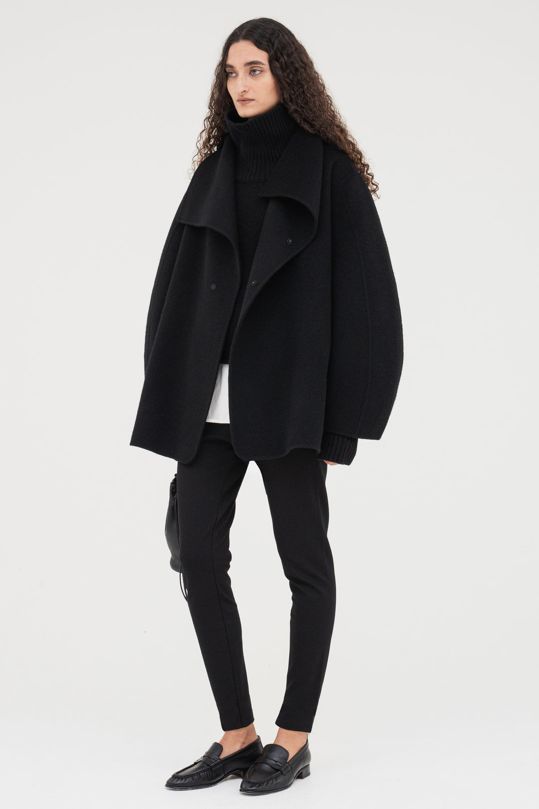 Cashmere Double-Faced Short Coat
