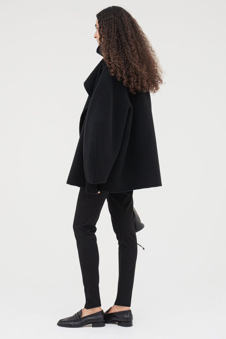 Cashmere Double-Faced Short Coat