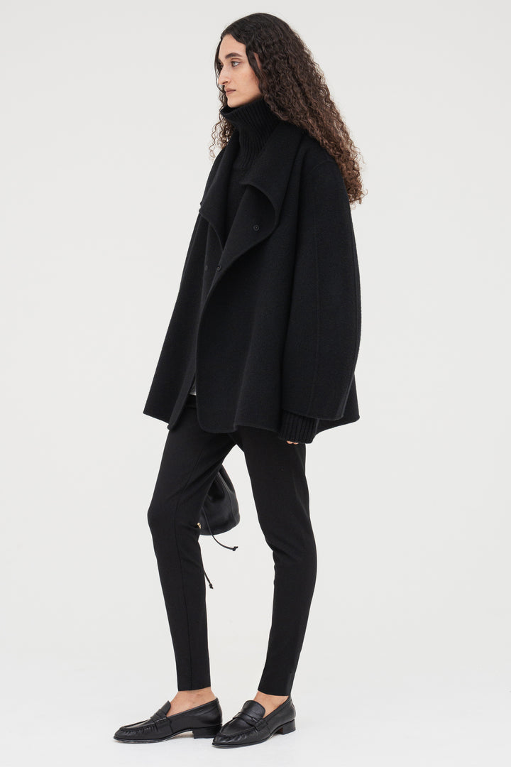 Cashmere Double-Faced Short Coat