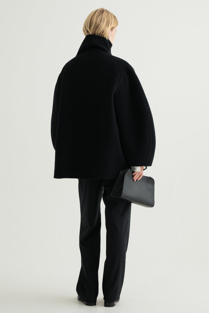Cashmere Double-Faced Short Coat