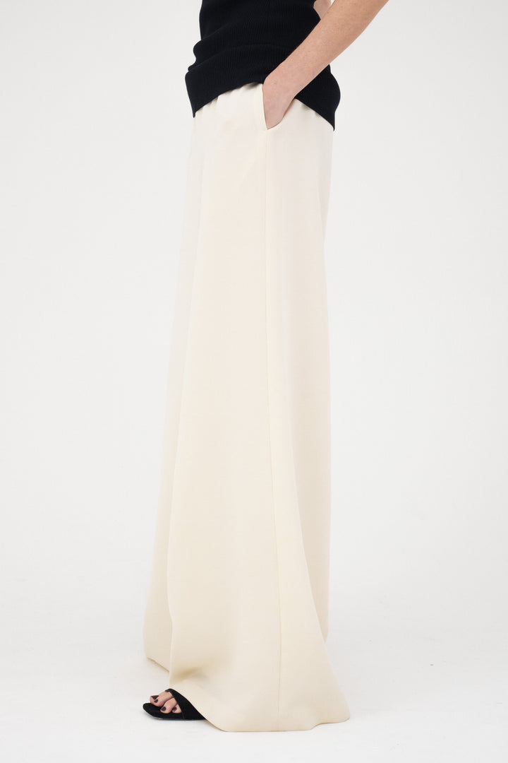 Flare Wide Trousers / Ecru
