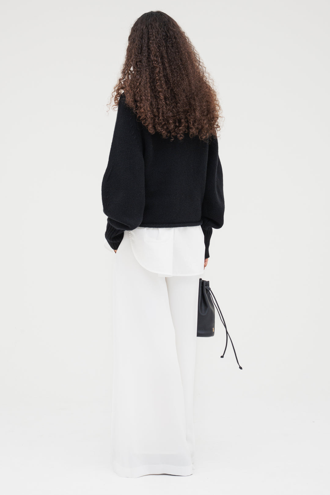 Flare Wide Trousers / White
