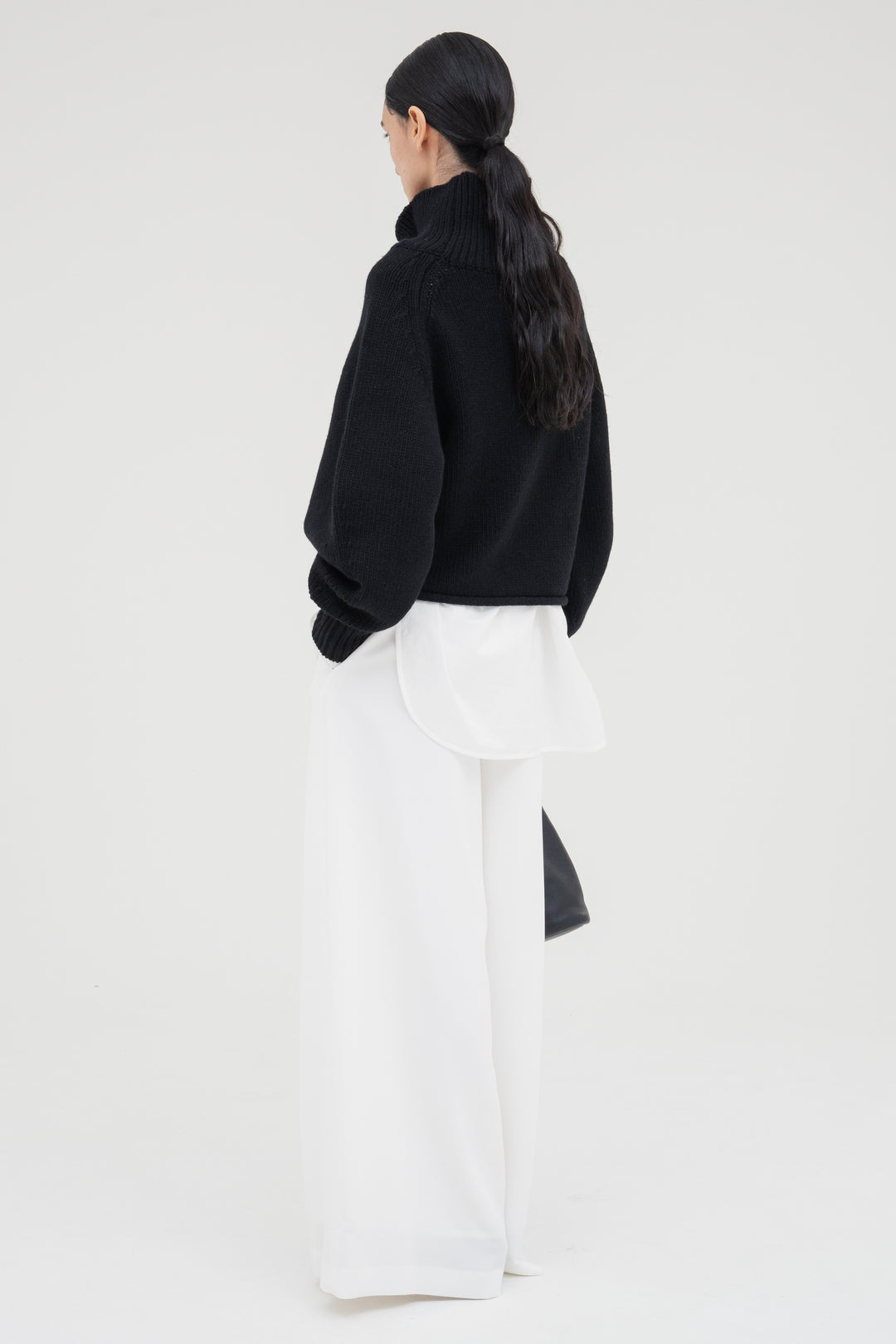 Flare Wide Trousers / White