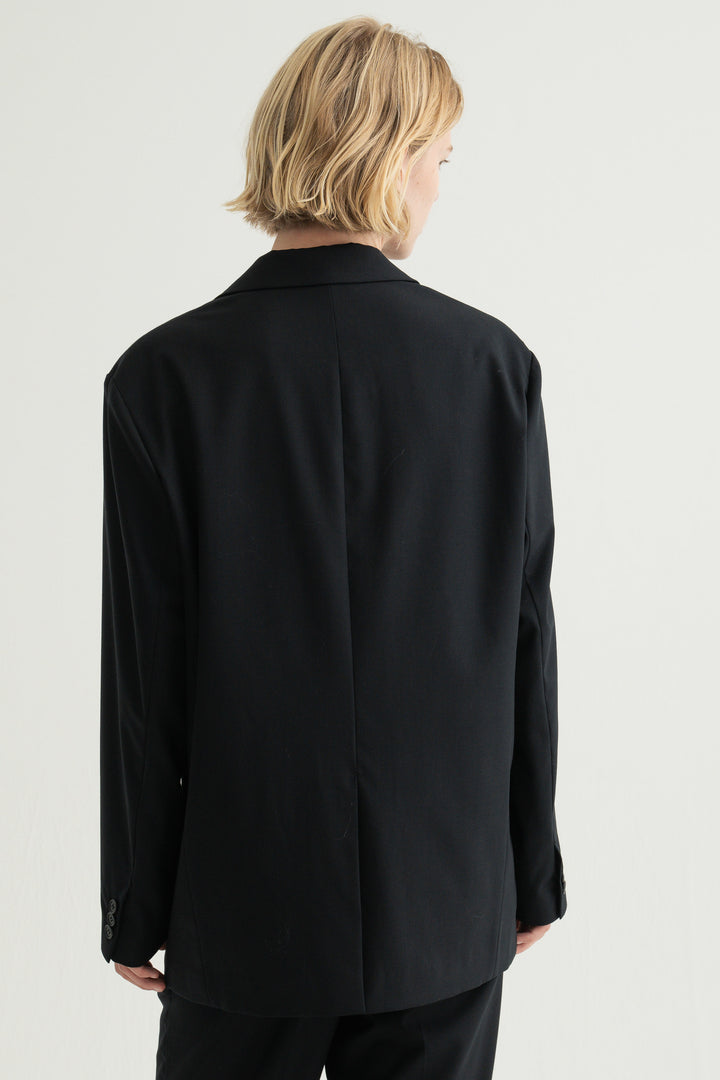 Virgin Wool Relaxed Jacket / Brown