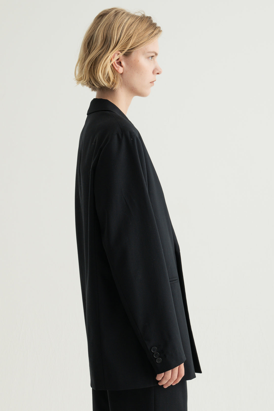 Virgin Wool Relaxed Jacket / Brown