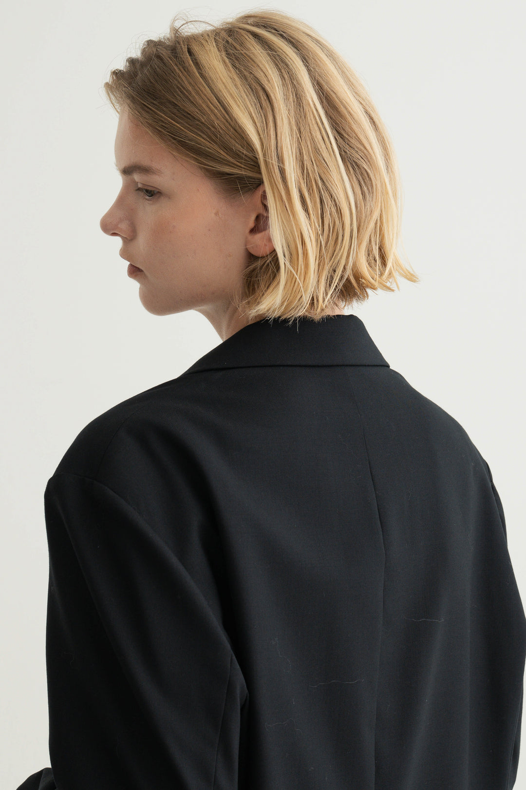 Virgin Wool Relaxed Jacket / Brown