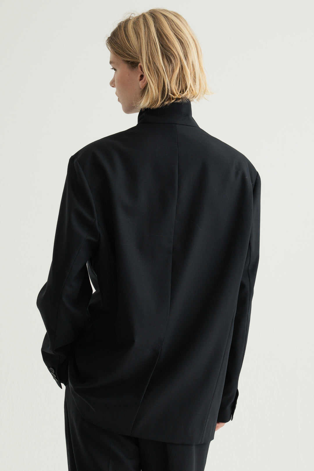 Virgin Wool Relaxed Jacket / Brown