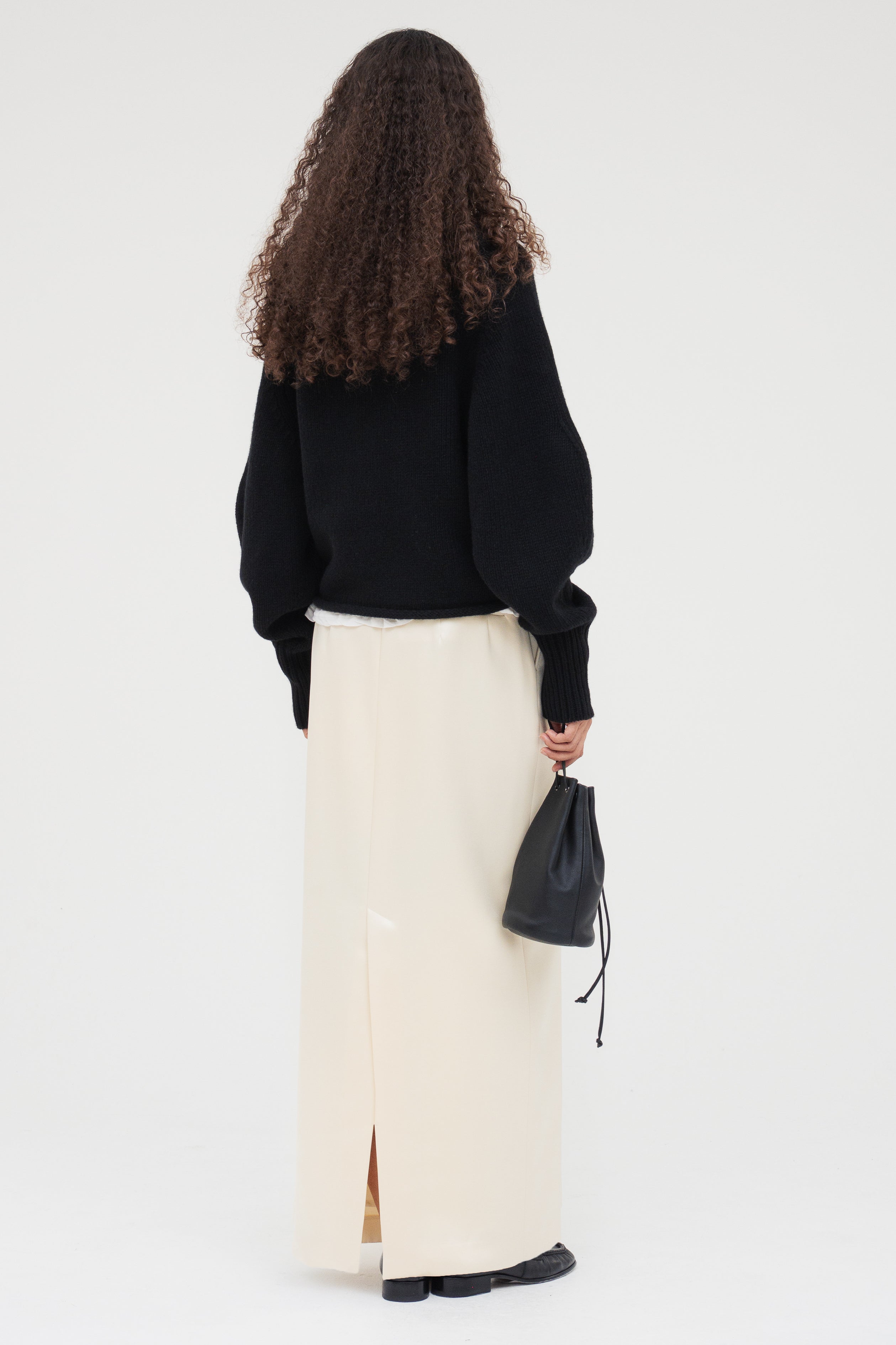 Double Satin Long Skirt / Ecru – (im)perf.