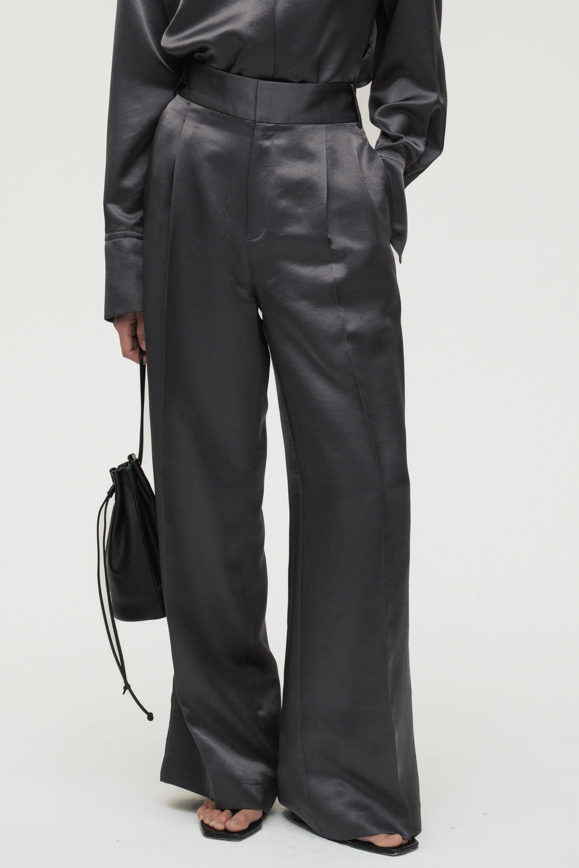 Vintage Satin Pants / Grey – (im)perf.