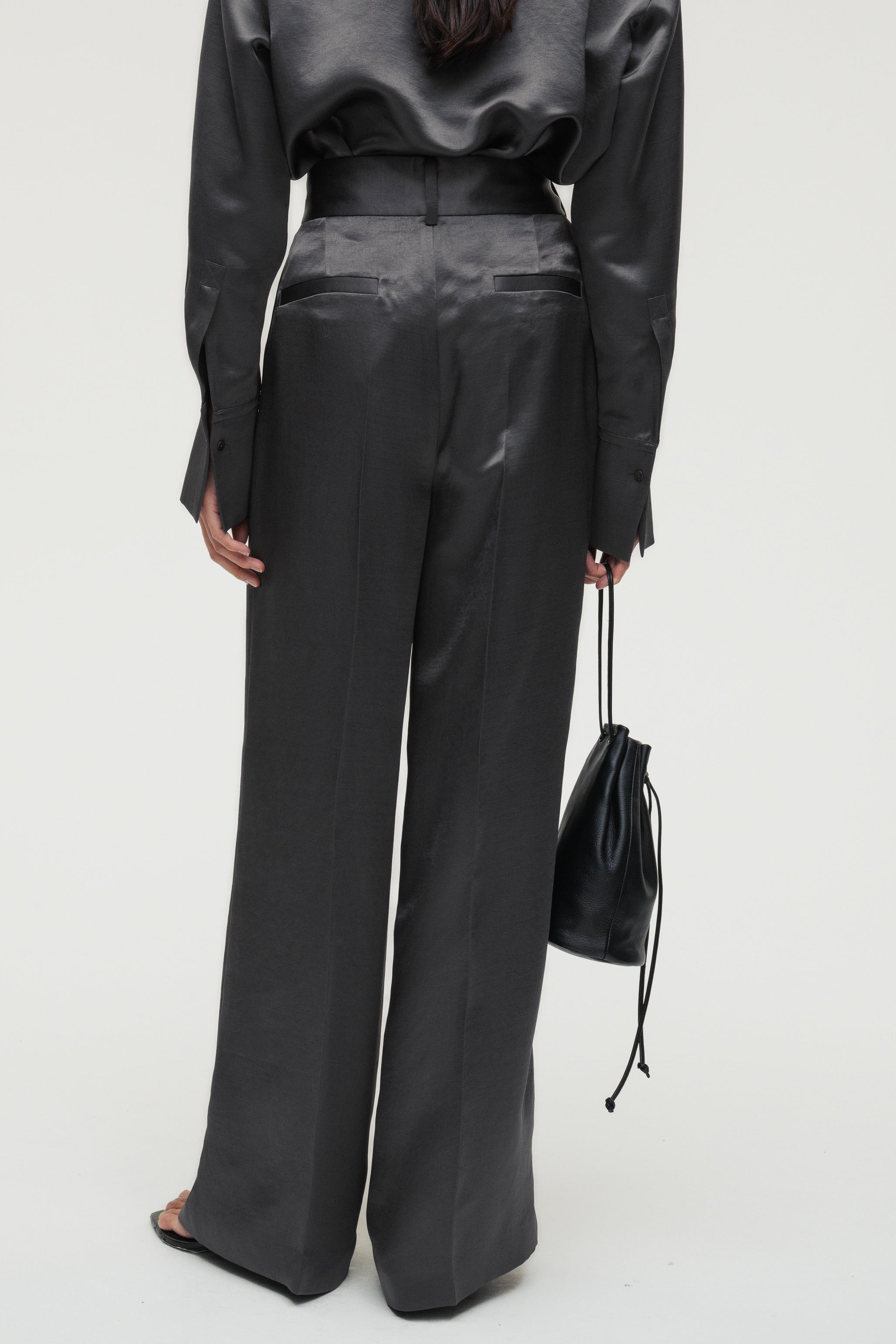 Vintage Satin Pants / Grey – (im)perf.