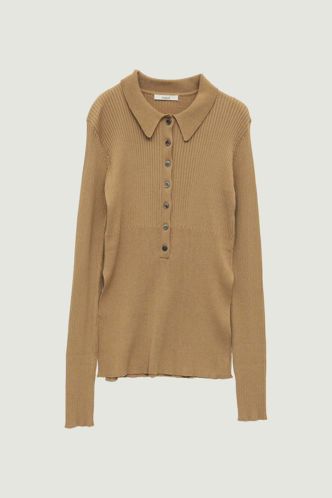 Silk Polo Knit / Camel